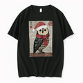 Officials Owl Wearing Red Santa Hat Japanese Calligraphy Youth T Shirt Sweater