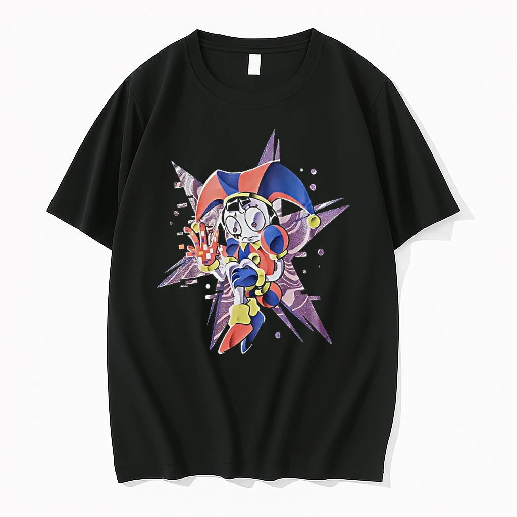 Officials Pomni The Amazing Digital Circus Glitch Character T Shirt Sweater