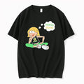 Officials Premium Seattle Storm Wnba Cartoon Blonde Girl Daydreaming Sitting Cross Legged Mens