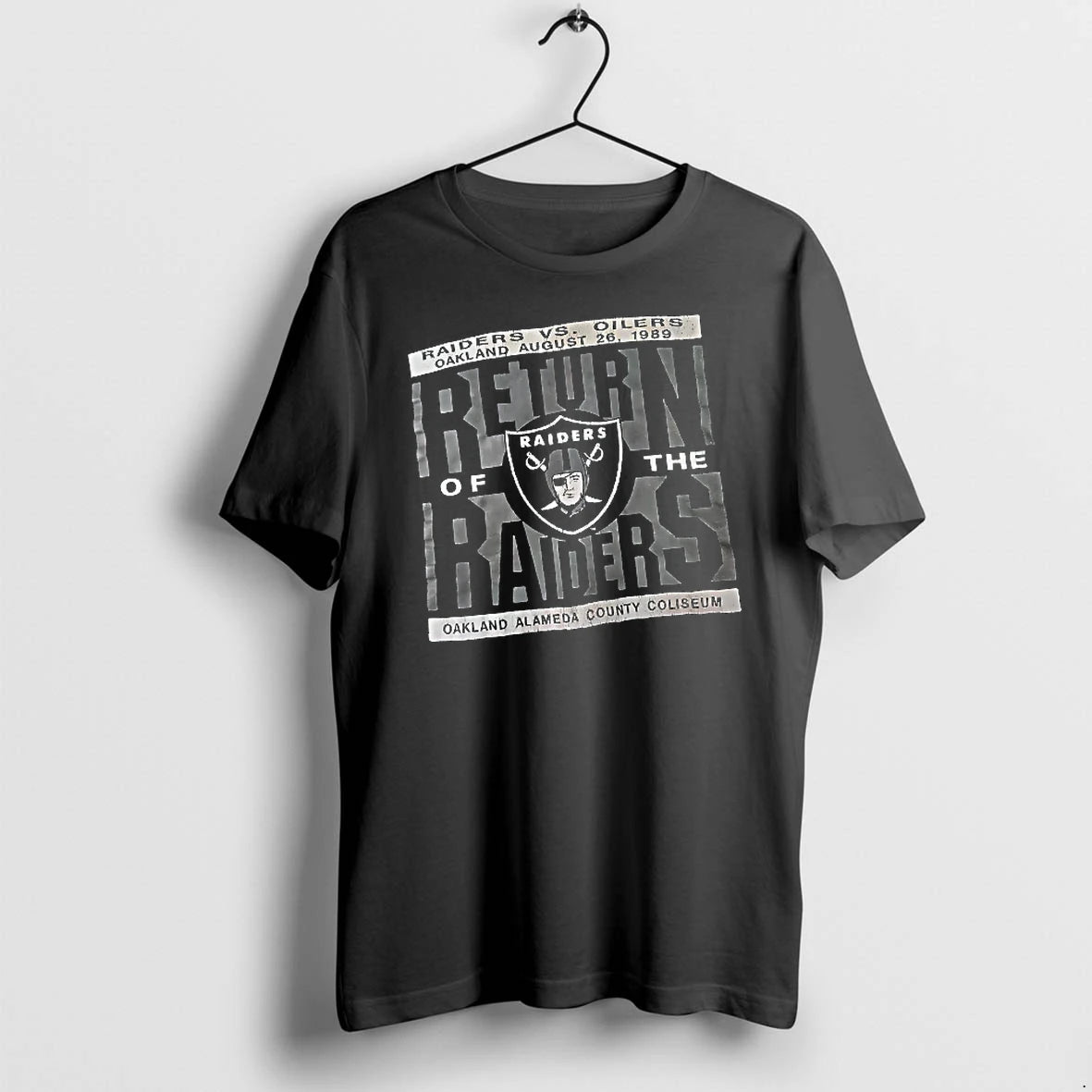 Officials Raiders Vs Oilers Oakland Alameda County Coliseum 1989 T Shirt Sweater