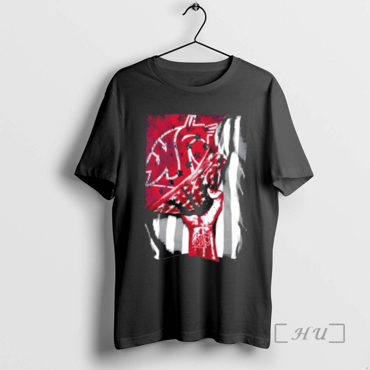 Officials Revealing Glory Washington State Cougars X Usa Flag T-Shirts