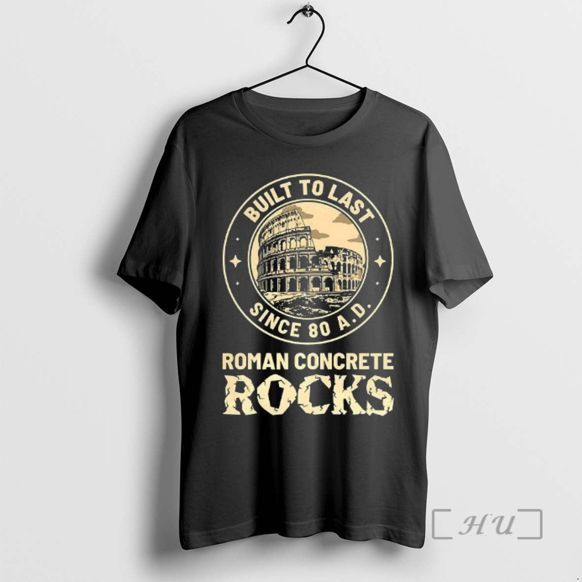 Officials Roman Concrete Rocks Built Last Since 80 Ad Colosseum Logo T-Shirts