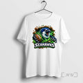 Officials Seahawks Angry Eagle Breaking Through Wall Football T-Shirts