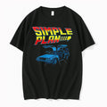 Officials Simple Plan Retro Sci Fi Delorean Time Machine Open Doors Grid Youth