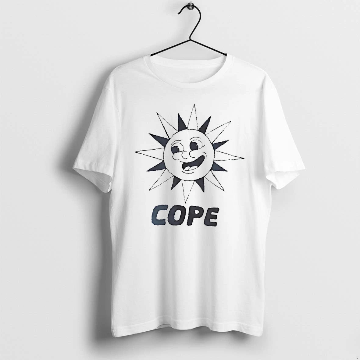 Officials Smiling Sun Character Face With Cope T Shirt Sweater