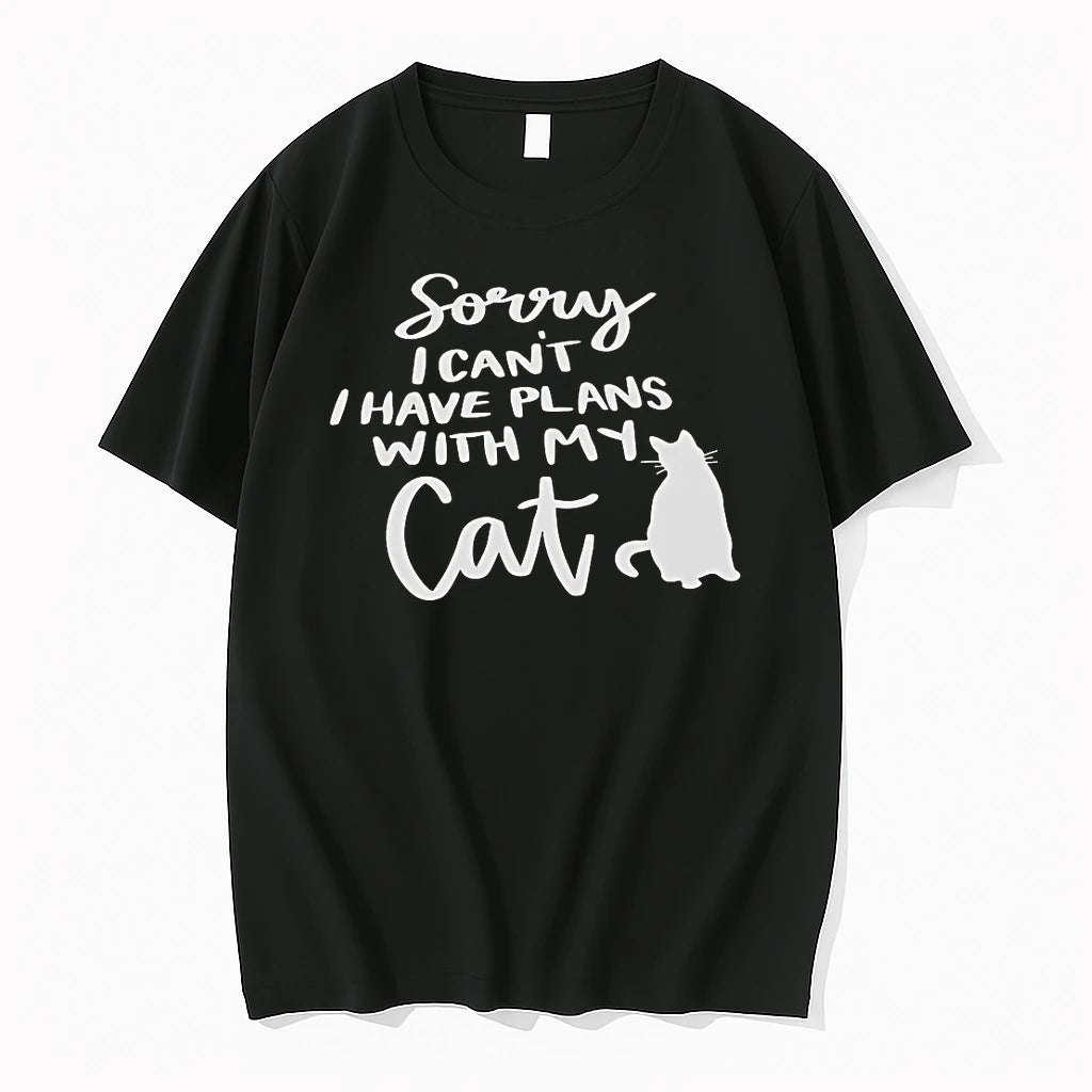Officials Sorry I Cant I Have Plans With My Cat Tank Top T Shirt Sweater
