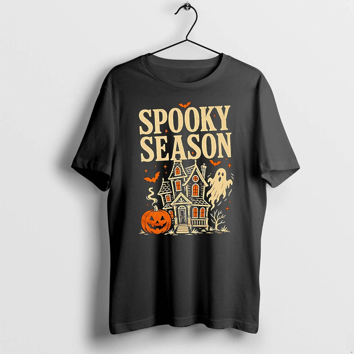 Officials Spooky Season House Ghost Pumpkin T Shirt Sweater