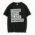 Officials Stand With Black Women Text Merch T Shirt Sweater