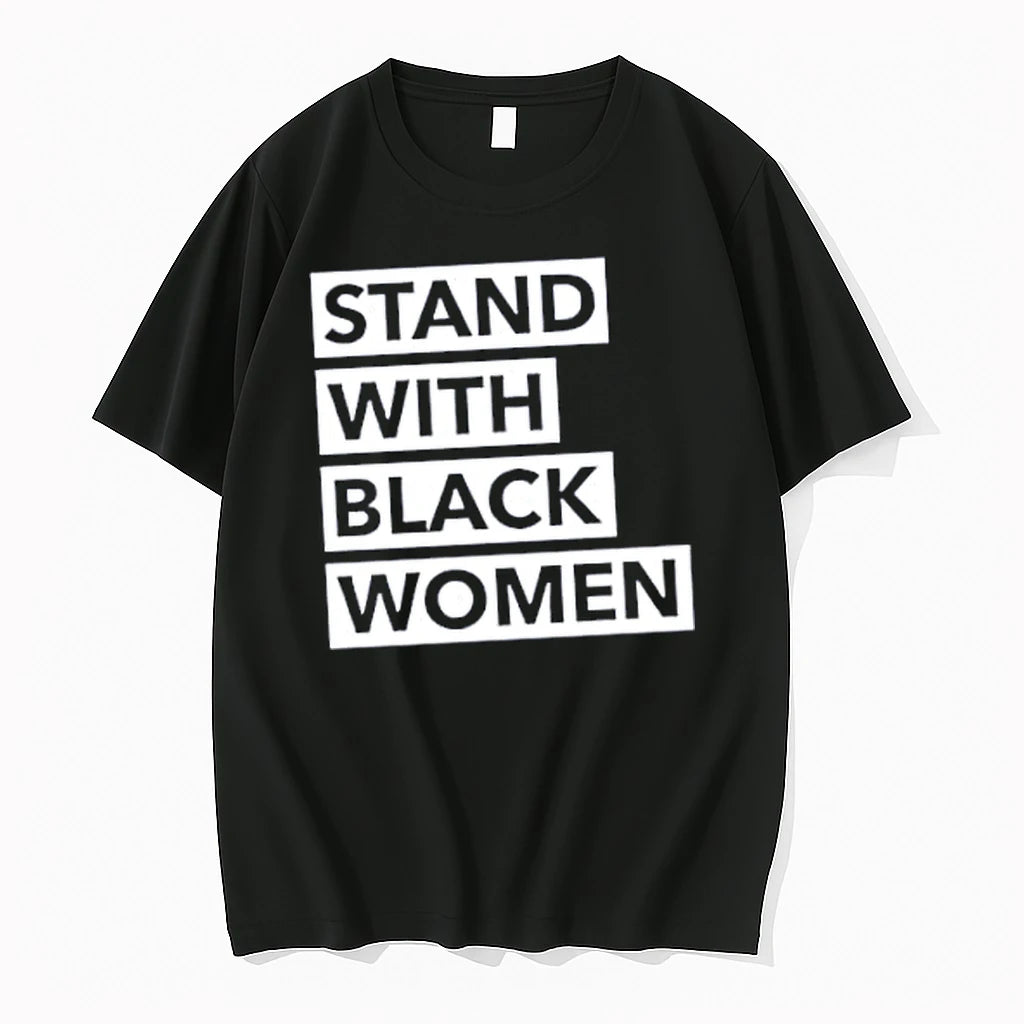 Officials Stand With Black Women Text Merch T Shirt Sweater