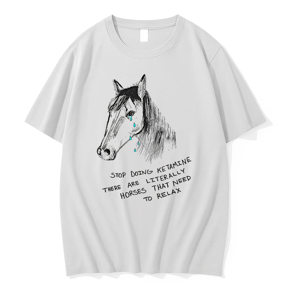 Officials Stop Doing Ketamine There Are Literally Horses That Need To Relax T Shirt Sweater