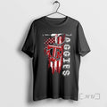 Officials Texas Am Aggies Football Battle Shattered Usa Flag Rip T-Shirts