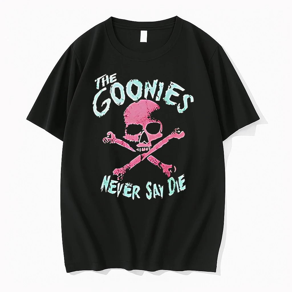 Officials The Goonies Skull Crossbones Never Say Die T Shirt Sweater