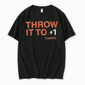 Officials Throw It To 1 Repeat Orange White Bold Lettering Black Background Youth