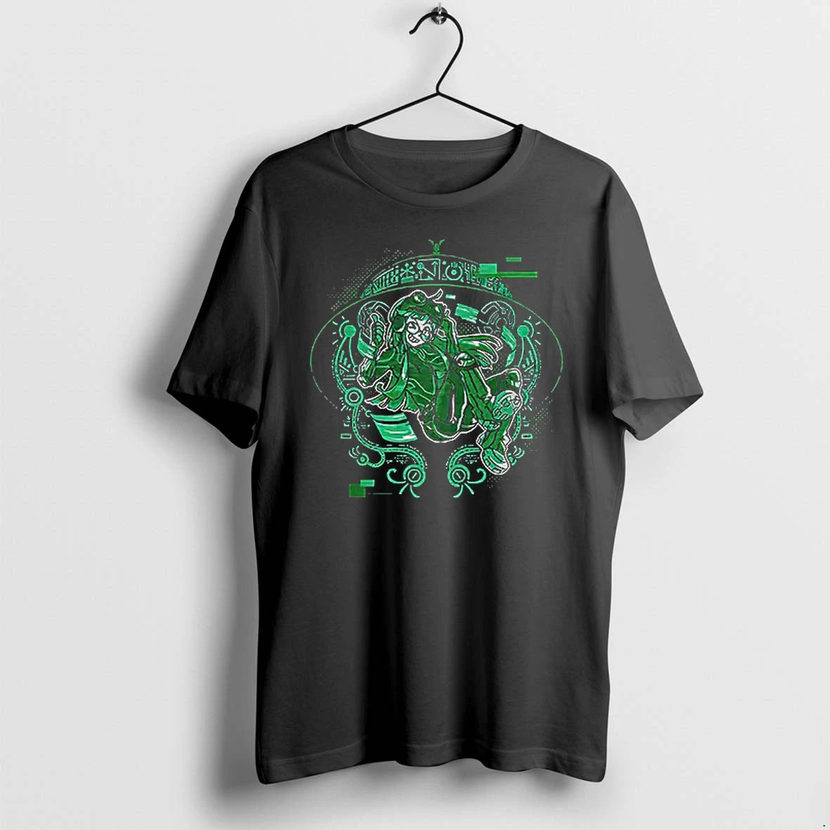 Officials Tsuyu Asui My Hero Academia Glitch Circuit Terminal Interface Technology T Shirt Sweater