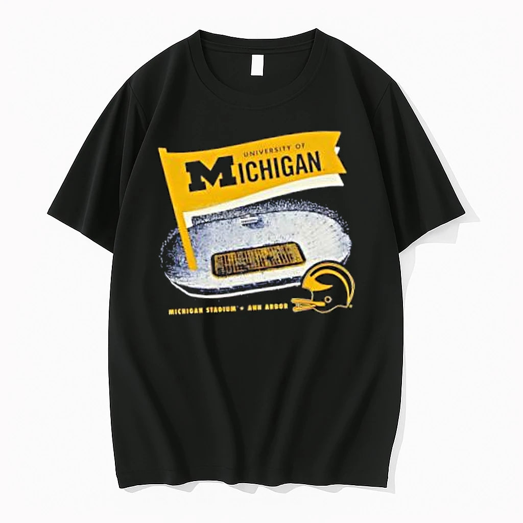 Officials University Of Michigan Football Big House Illustration Merch T Shirt Sweater