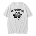 Officials Vato Tactical Tiger Stripe Boonie Hat Sunglasses Mustache White Womens T Shirt Sweater
