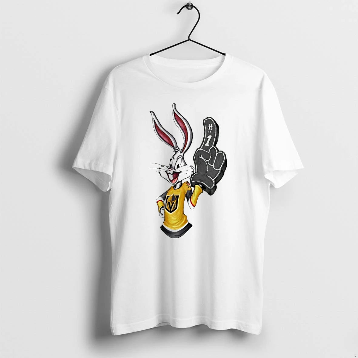 Officials Vegas Golden Knights Bugs Bunny Rabbit Hockey Fan T Shirt Sweater