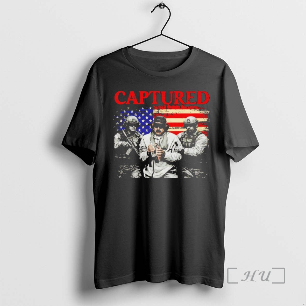 Officials Venezuela Libre Captured Maduro American Flag T-Shirts