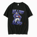 Officials Williams 92 Screaming Football Player Blue Electric Flames Mens T Shirt Sweater