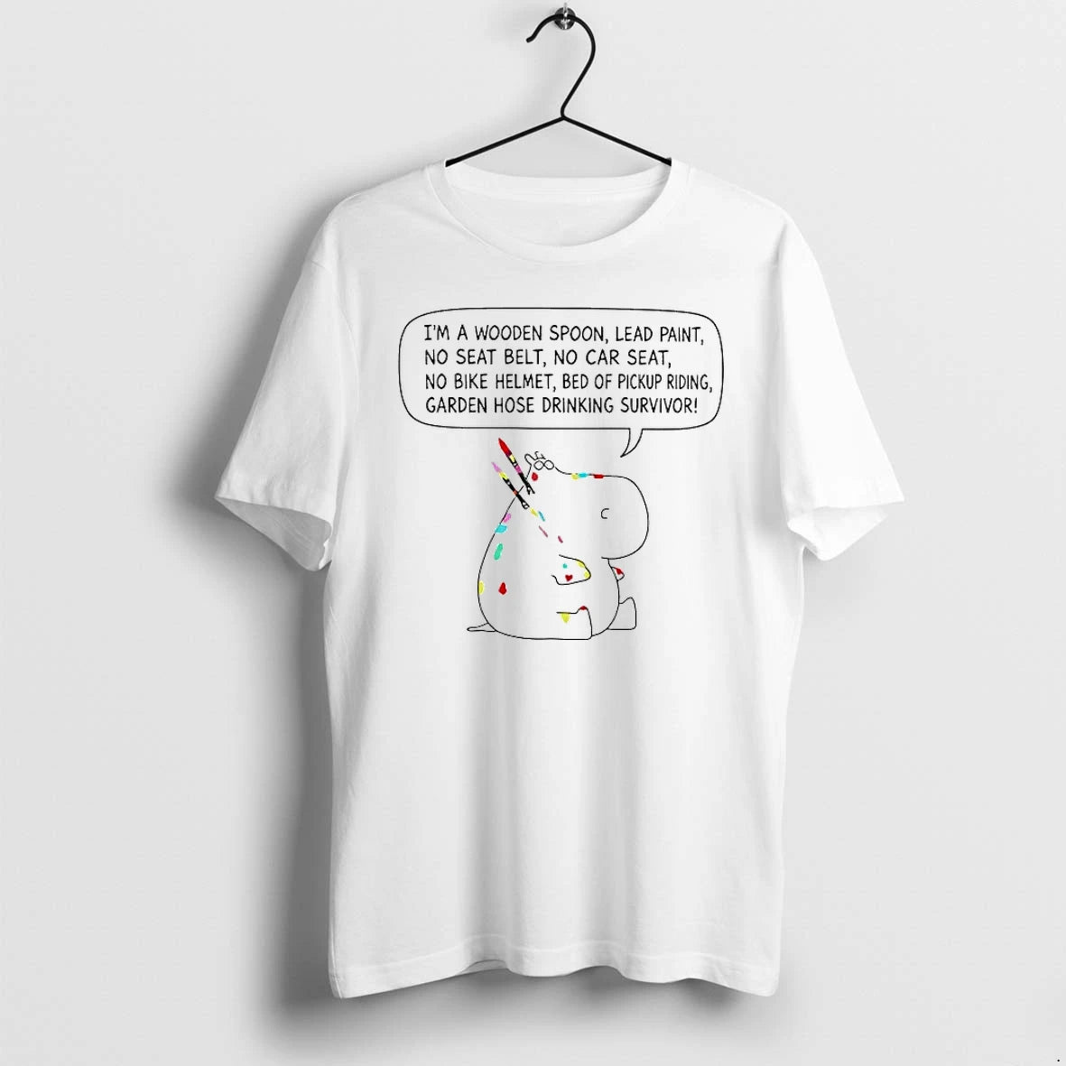 Officials Wooden Spoon And Lead Paint Survivor Funny Quote T Shirt Sweater