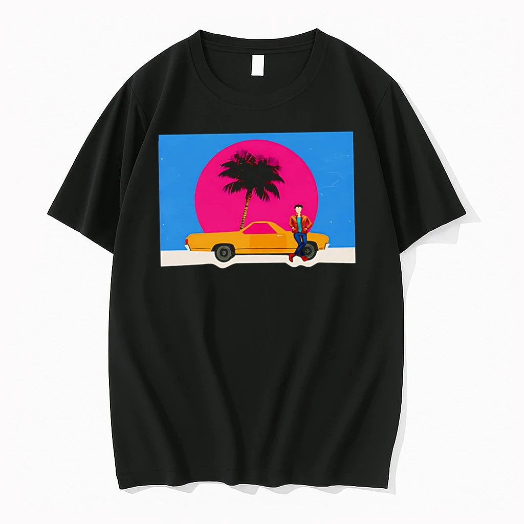 Officials Yellow Car With Palm Tree T Shirt Sweater