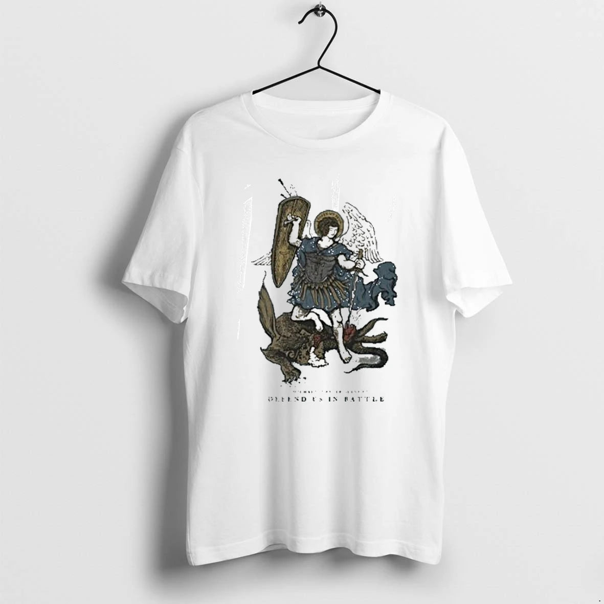 Officials Saint Mxxxxxx Archangel Michael Defend Us In Battle Funny T Shirt Sweater