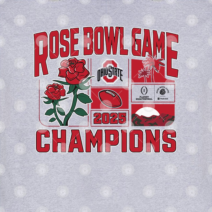 Ohio State 2025 Rose Bowl Champions Hoodie