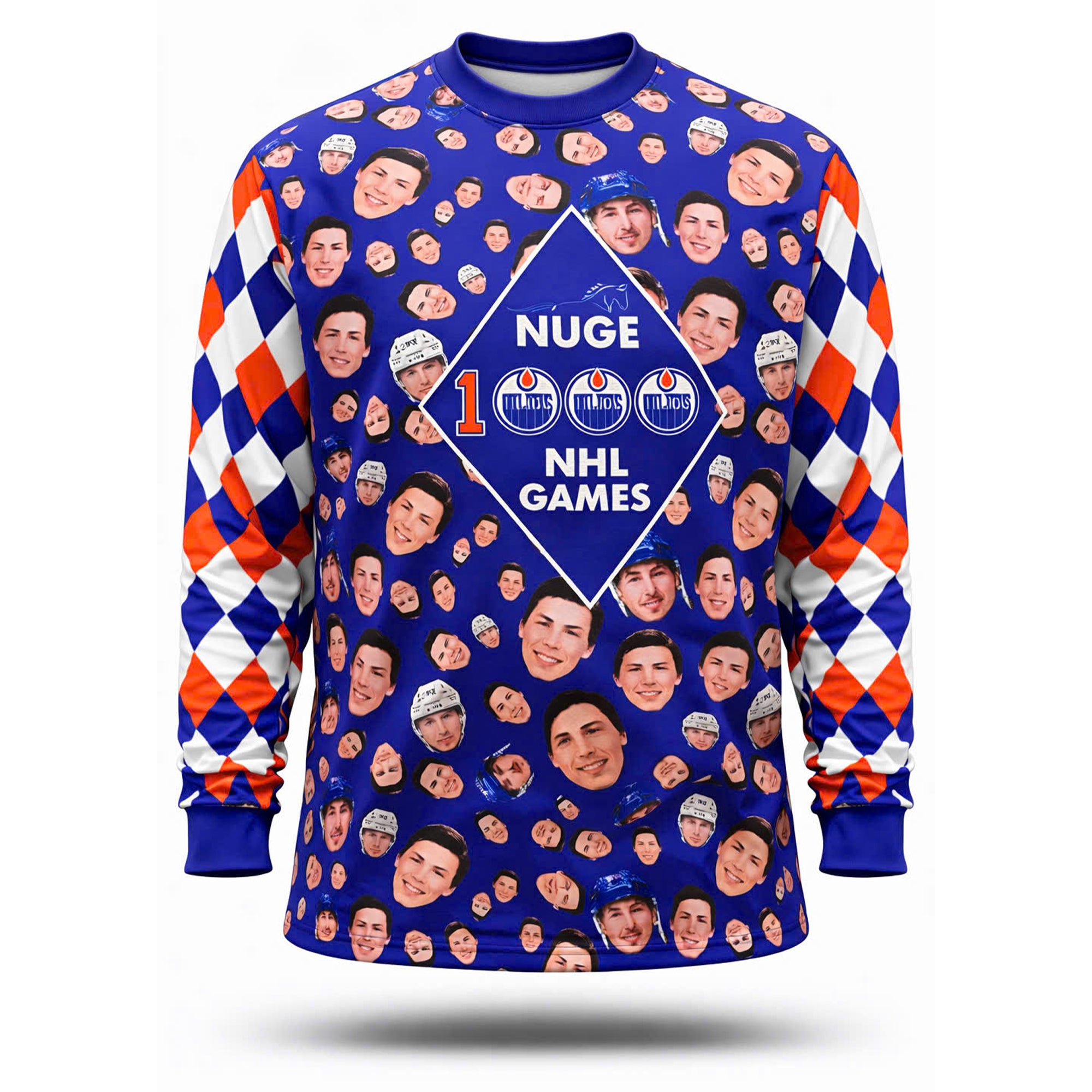 Edmonton Oilers Nuge’s Race To 1000 Games Long Sleeve Shirt