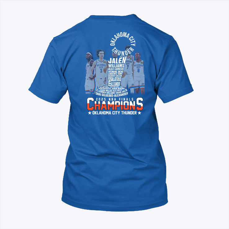 Oklahoma City Thunder 2025 NBA Finals Champions T Shirt