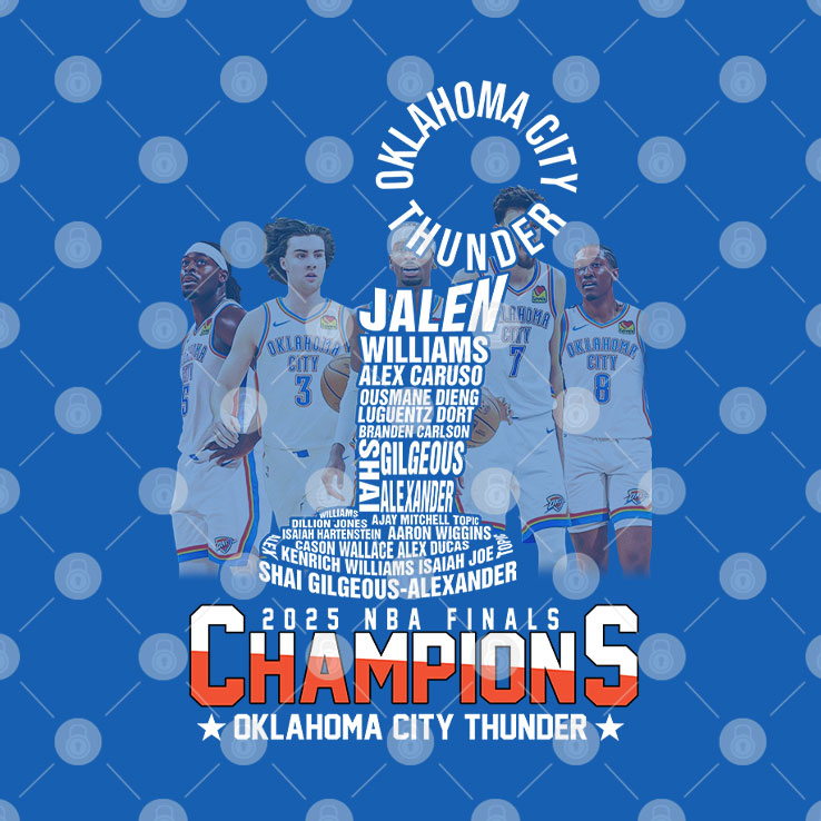 Oklahoma City Thunder 2025 NBA Finals Champions T Shirt