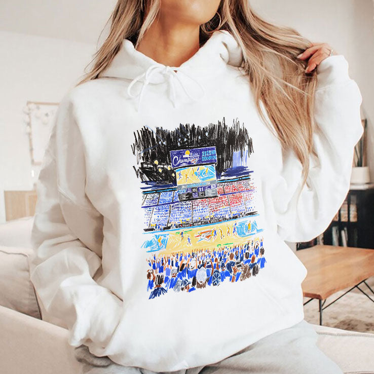 Oklahoma City Thunder Indiana Pacers Stadium Art T Shirt