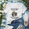 Old Man Mechanic Engine Enthusiast Never Underestimate Graphic Shirt