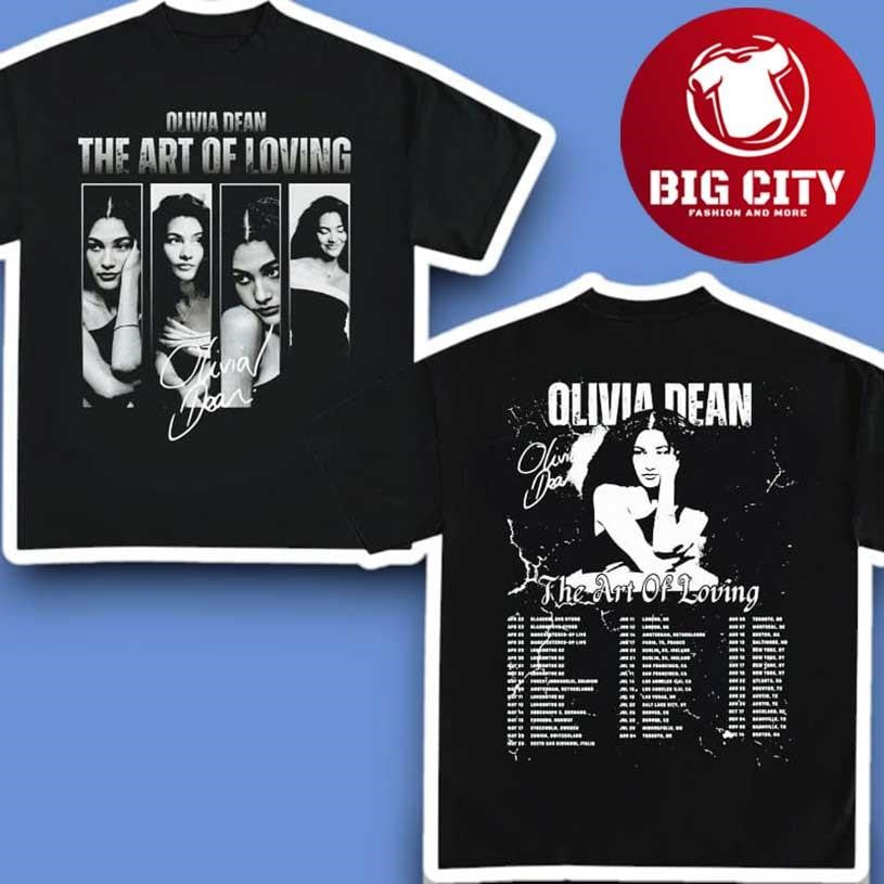 Olivia Dean The Art of Loving Tour 2026 Dates Two Sided Shirt
