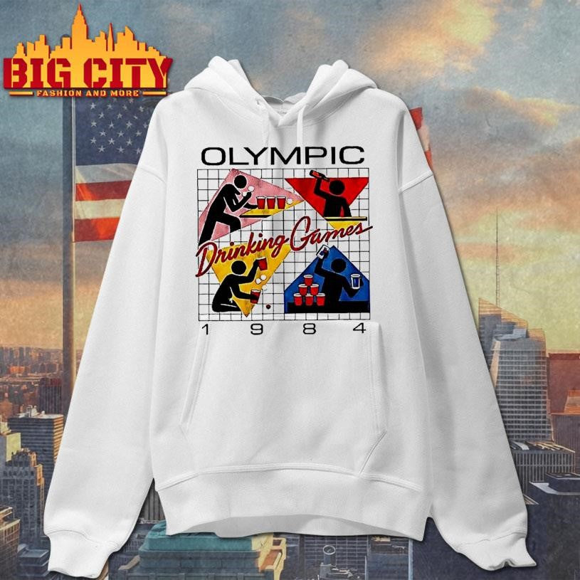 Olympic Drinking Games 1984 Stickman Vintage Shirt