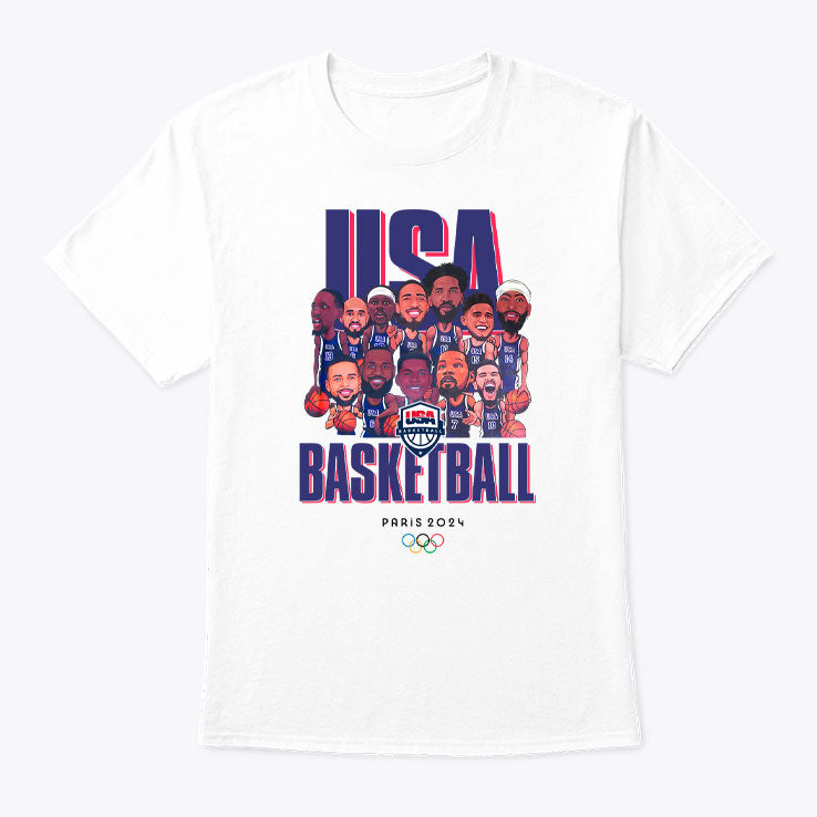 Olympic Paris 2024 Team USA Men’s Basketball Champions Shirt