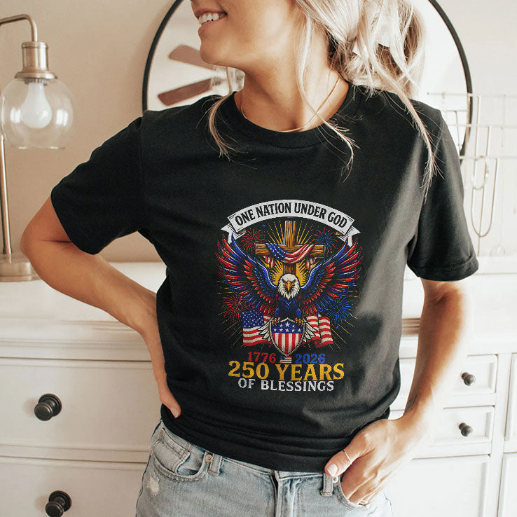 One Nation Under God 250 Years Of Blessings Shirt