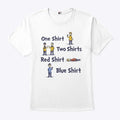 One Shirt Two Shirts Red Shirt Blue Shirt T Shirt