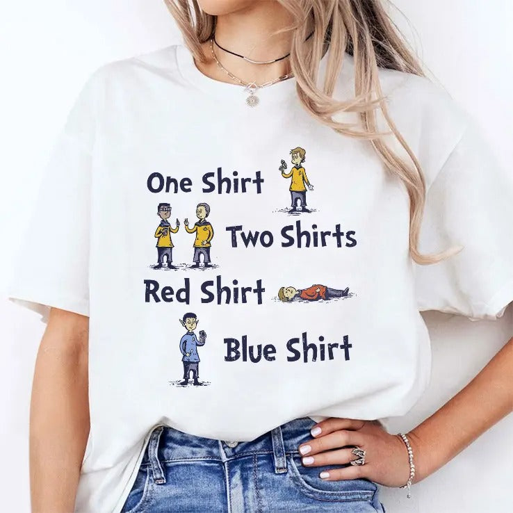 One Shirt Two Shirts Red Shirt Blue Shirt T Shirt