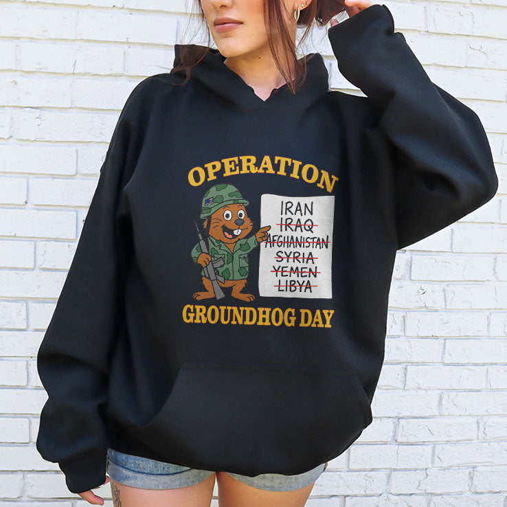 Operation Groundhog Day War Satire T Shirt