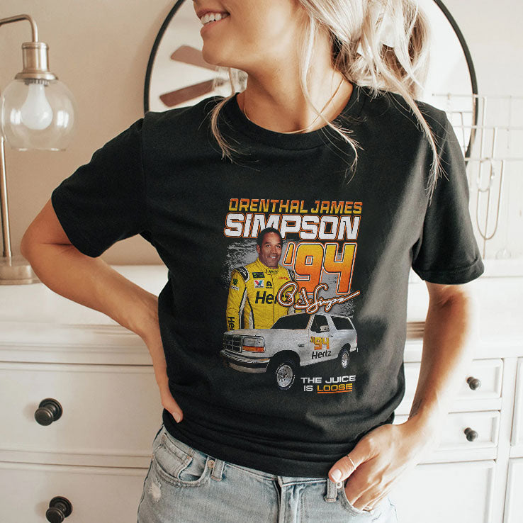 Orenthal James Simpson 94 The Juice Is Loose T Shirt