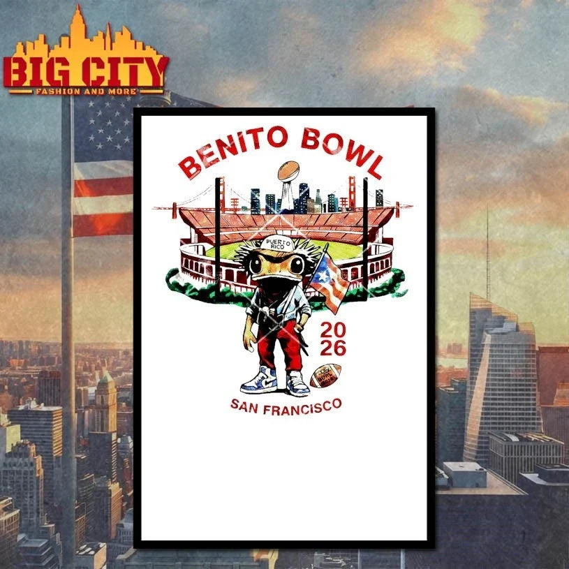 Original Bad Bunny Football Benito Bowl 2026 San Francisco T-Shirt