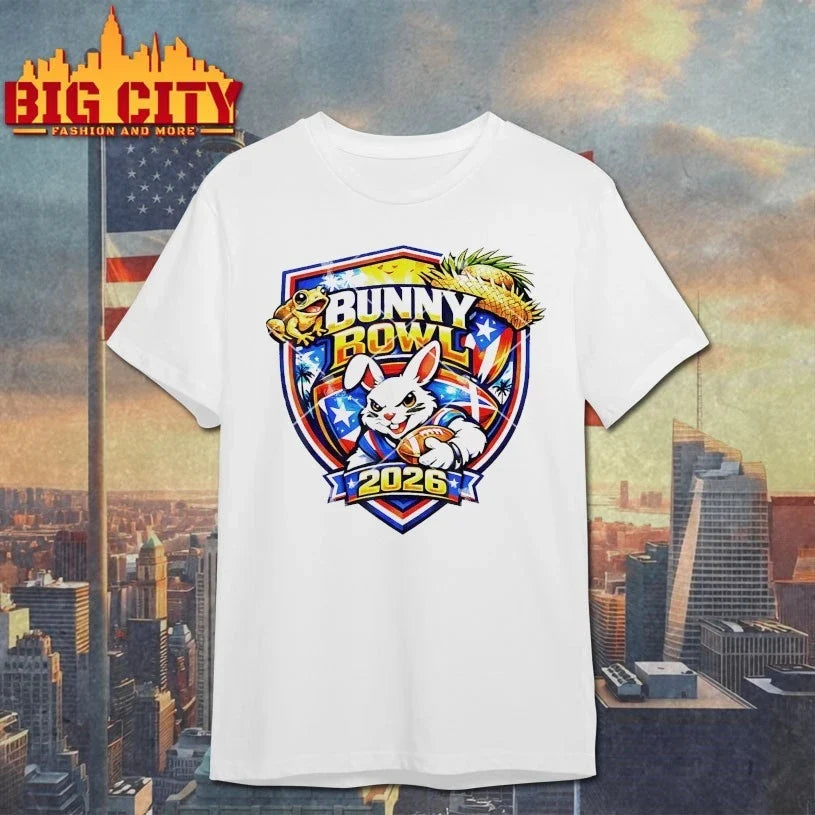 Original Bunny Bowl 2026 Football Mascot Logo T-Shirt