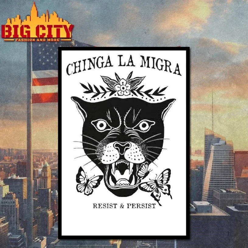 Original Chinga La Migra Abolish ICE Resist and Persist T-Shirt