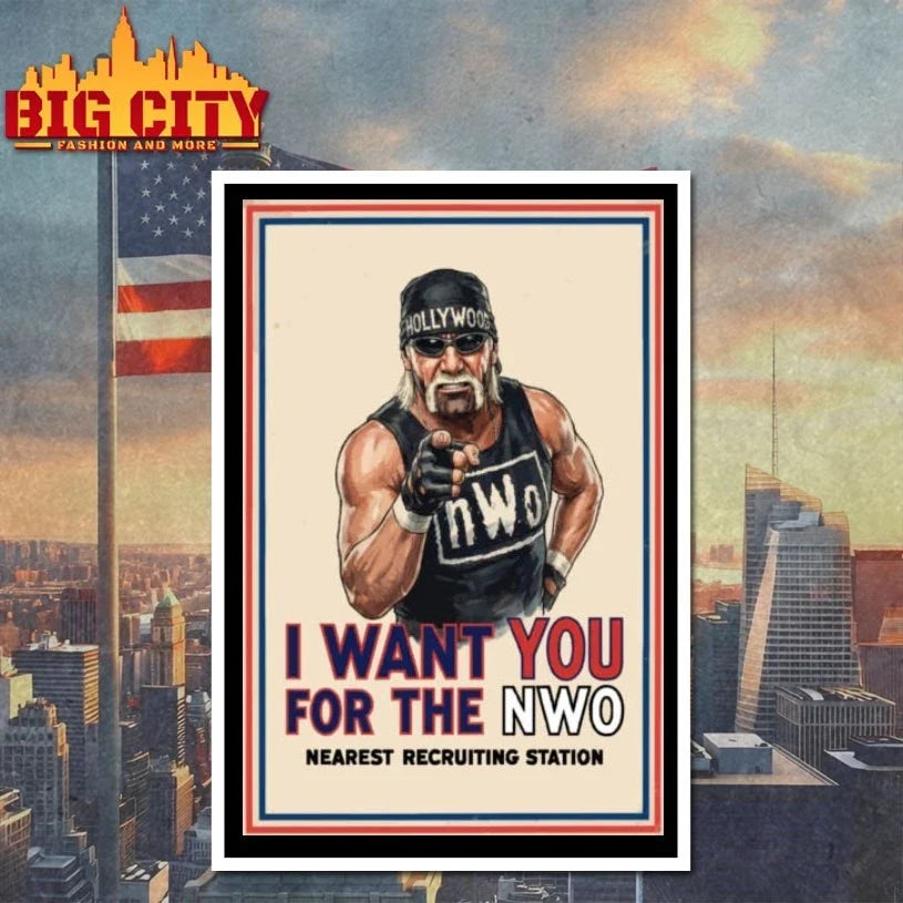 Original I Want You to Join the NWO – Wrestling poster shirt