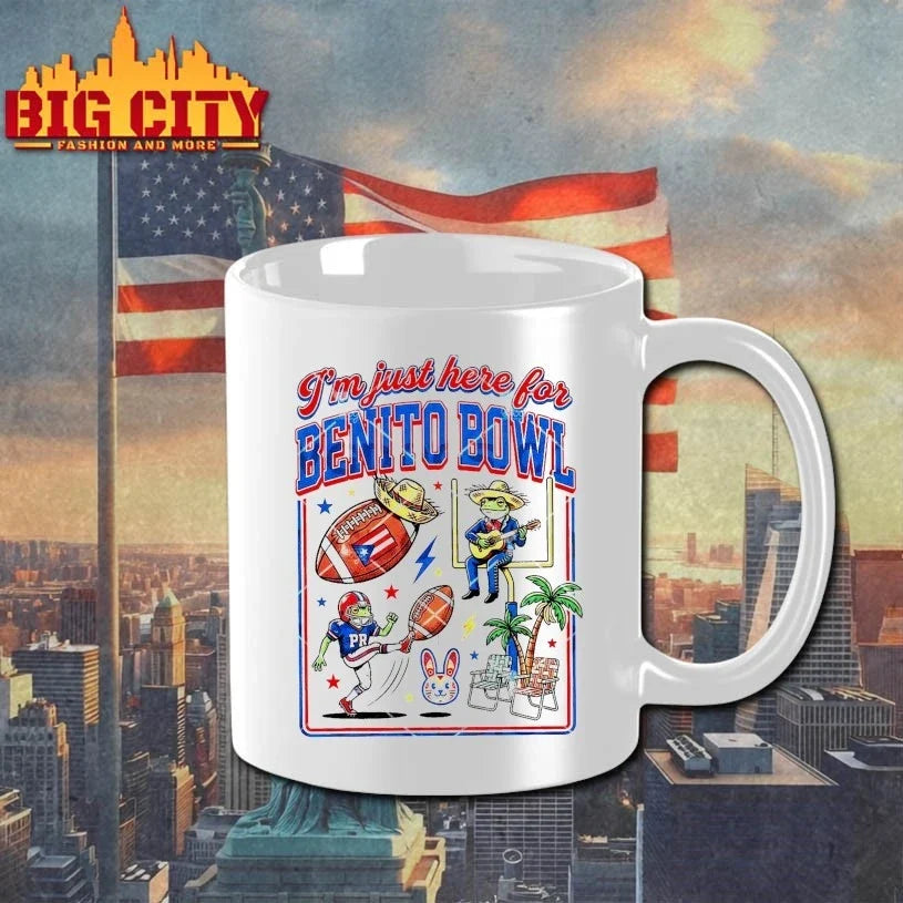 Original I’m Just Here for Benito Bowl Tropical Football T-Shirt