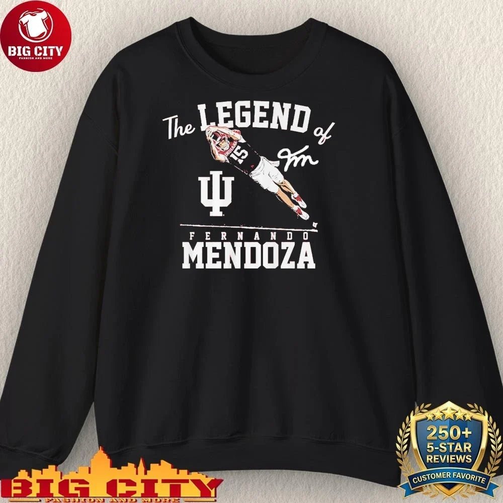 Original Indiana Football The Legend Of Fernando Mendoza signature shirt