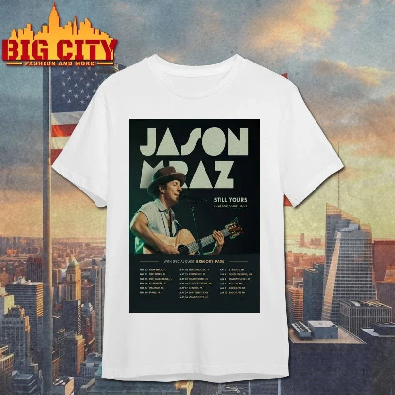 Original Jason Mraz East Coast Tour 26 Poster T-Shirt