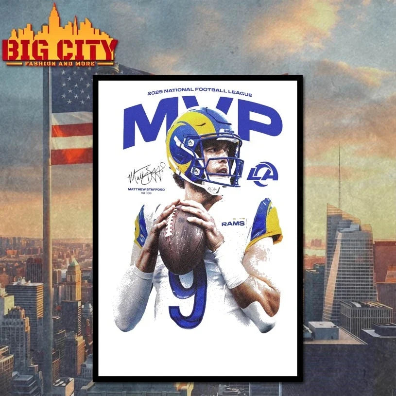 Original Matthew Stafford 2025 national football league MVP signature T-Shirt