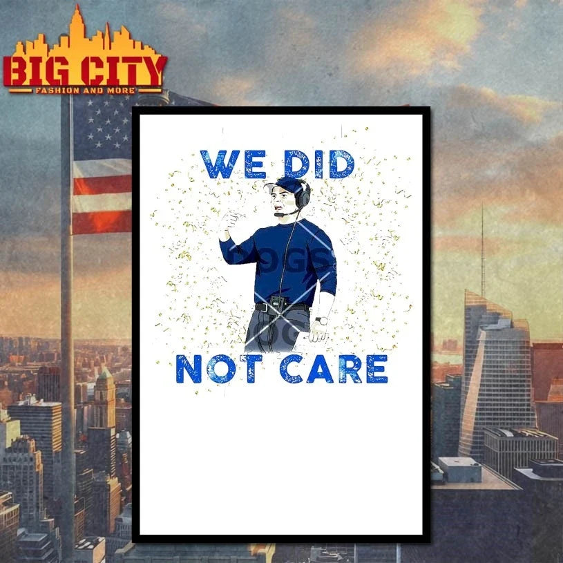 Original Mike Macdonald We Did Not Care Glitter T-Shirt