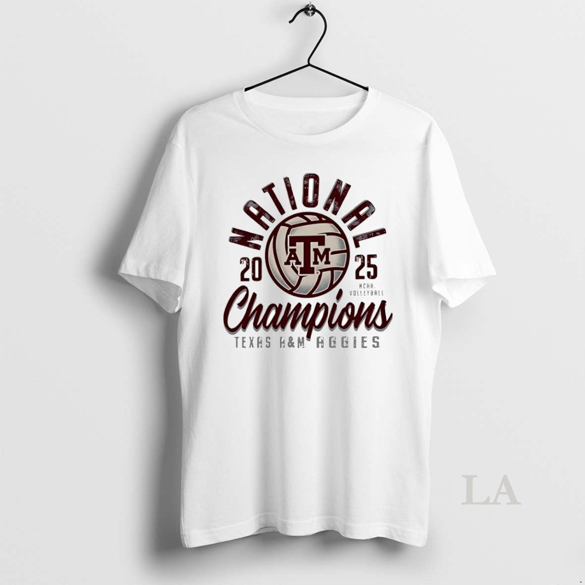 Original National Champions 2025 Volleyball Texas M Aggies Circle T-Shirts
